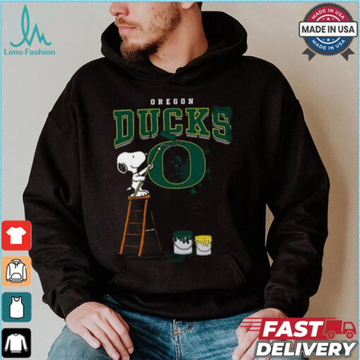 Oregon Ducks  Snoopy Painting Shirt