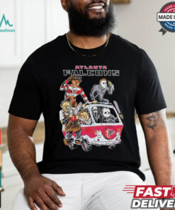 Original Atlanta Falcons NFL Horror Characters Movie Hippie Halloween Shirt