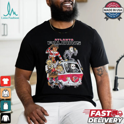 Original Atlanta Falcons NFL Horror Characters Movie Hippie Halloween Shirt