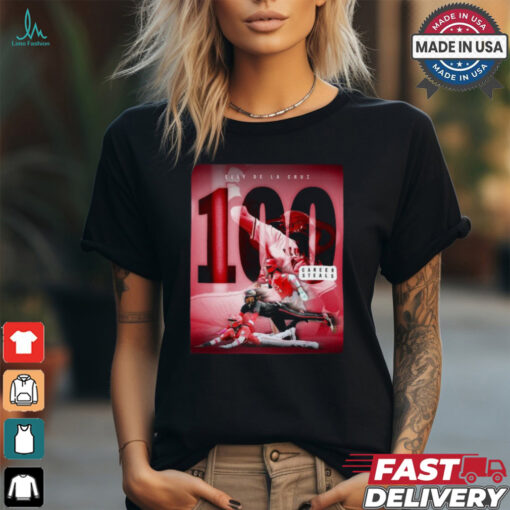 Original Elly De La Cruz Cincinnati Reds 100 Career Steals fastest man on earth shirt