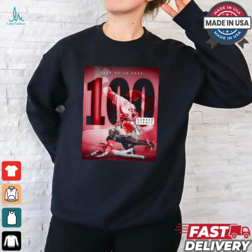 Original Elly De La Cruz Cincinnati Reds 100 Career Steals fastest man on earth shirt