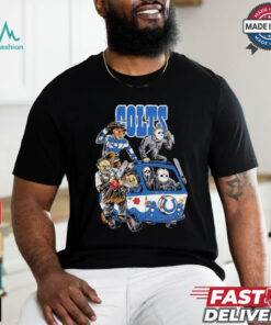 Original Indianapolis Colts NFL Horror Characters Movie Hippie Halloween Shirt