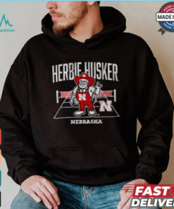 Original Nebraska volleyball herbie mascot shirt