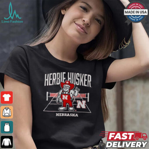 Original Nebraska volleyball herbie mascot shirt
