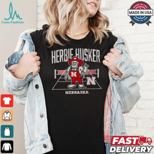 Original Nebraska volleyball herbie mascot shirt