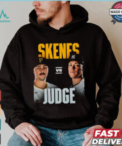 Original Paul Skenes Pittsburgh vs. Aaron Judge Yankees 2024 Game Shirt