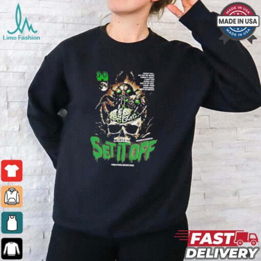 Original Set It Off Band Creating Monsters Brain 2024 T Shirt