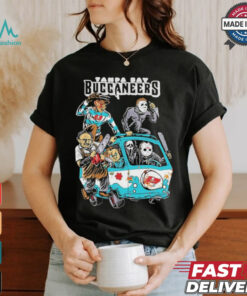 Original Tampa Bay Buccaneers NFL Horror Characters Movie Hippie Halloween Shirt