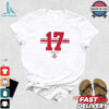 Official OSU Football Caleb Downs 2 Stripe t shirt