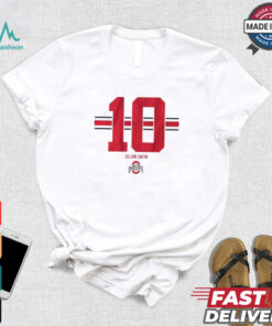 Osu Football Julian Sayin 10 Stripe T shirt