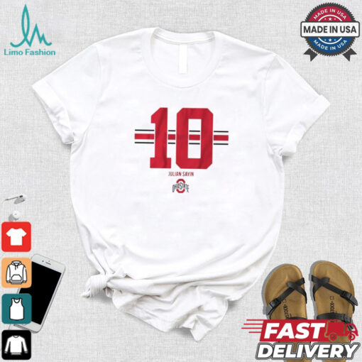 Osu Football Julian Sayin 10 Stripe T shirt