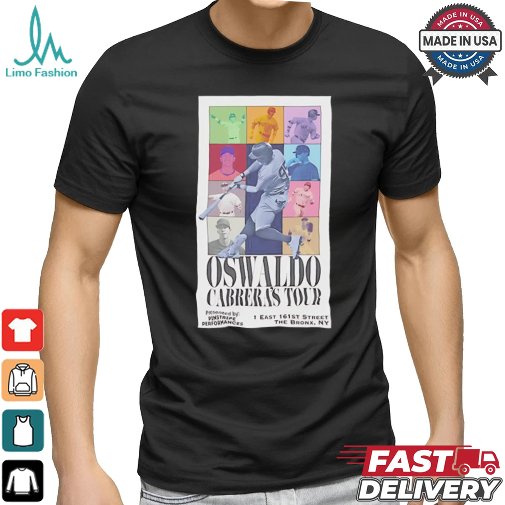 Oswaldo Cabrera’s Tour New York Yankees baseball shirt Oswaldo Cabrera’s Tour New York Yankees baseball shirt