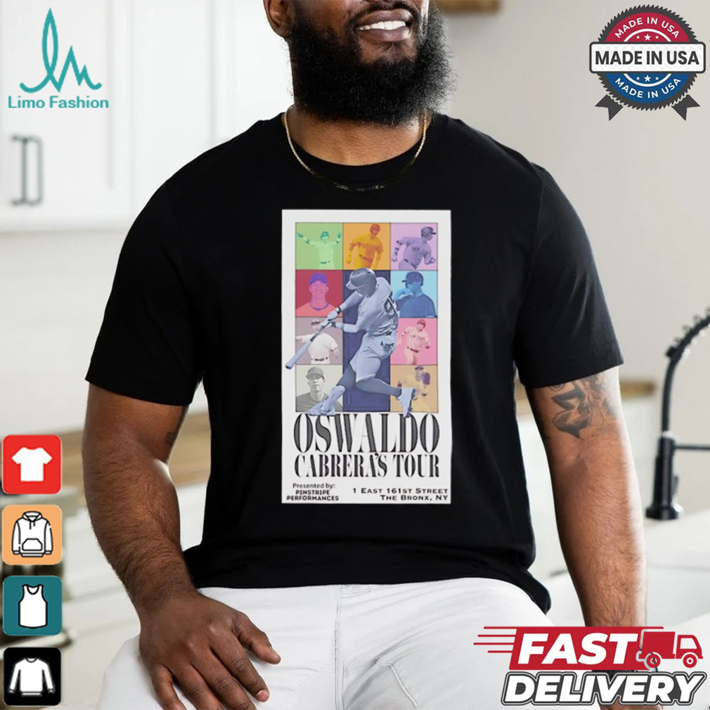 Oswaldo Cabrera’s Tour New York Yankees baseball shirt Oswaldo Cabrera’s Tour New York Yankees baseball shirt