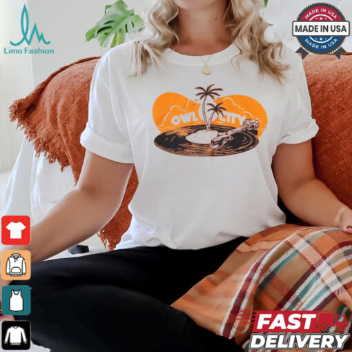 Owl City Palm Tree Record T Shirt