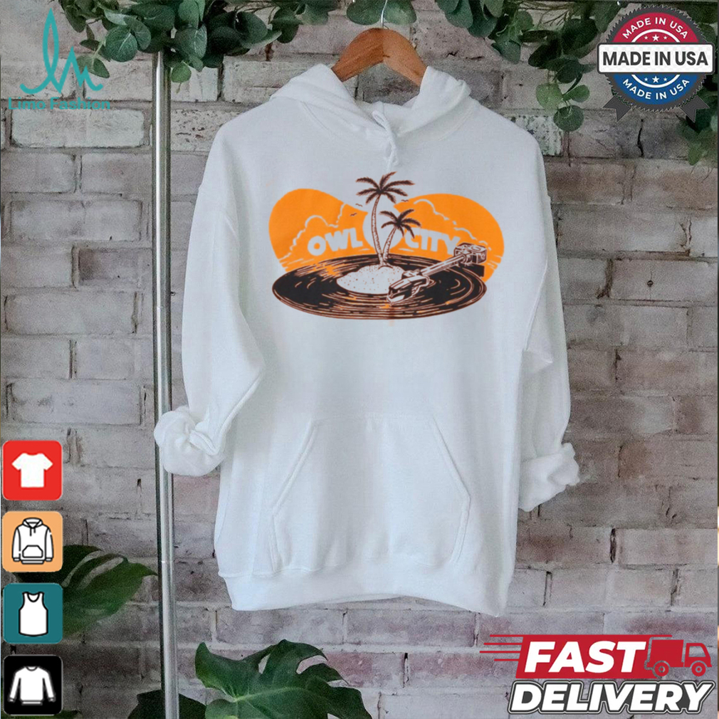 Owl City Palm Tree Record T Shirt Owl City Palm Tree Record T Shirt