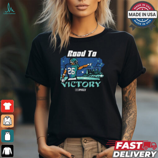 PHLY Road to Victory Philly Football Painting t shirt