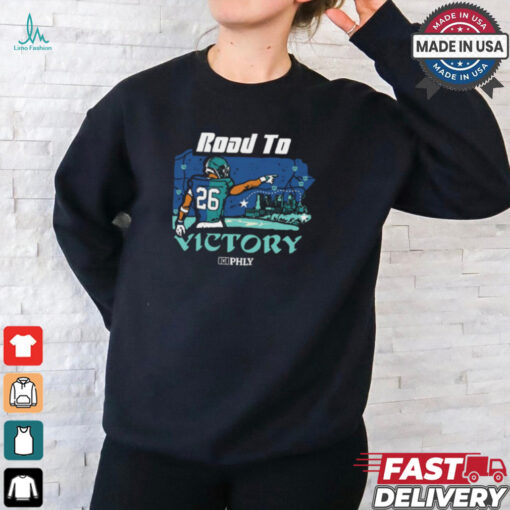 PHLY Road to Victory Philly Football Painting t shirt