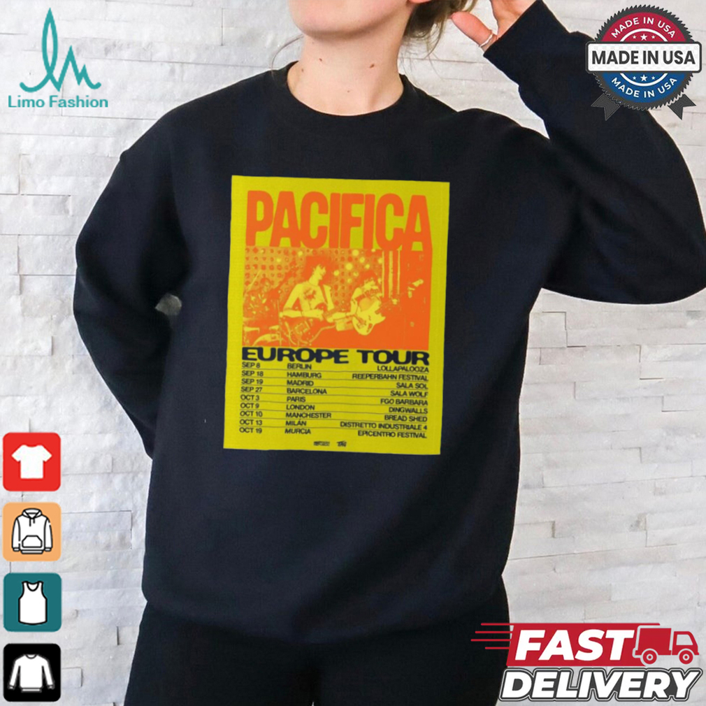 Pacifica Europe Tour 2024 Poster Shirt Pacifica Europe Tour 2024 Poster Shirt