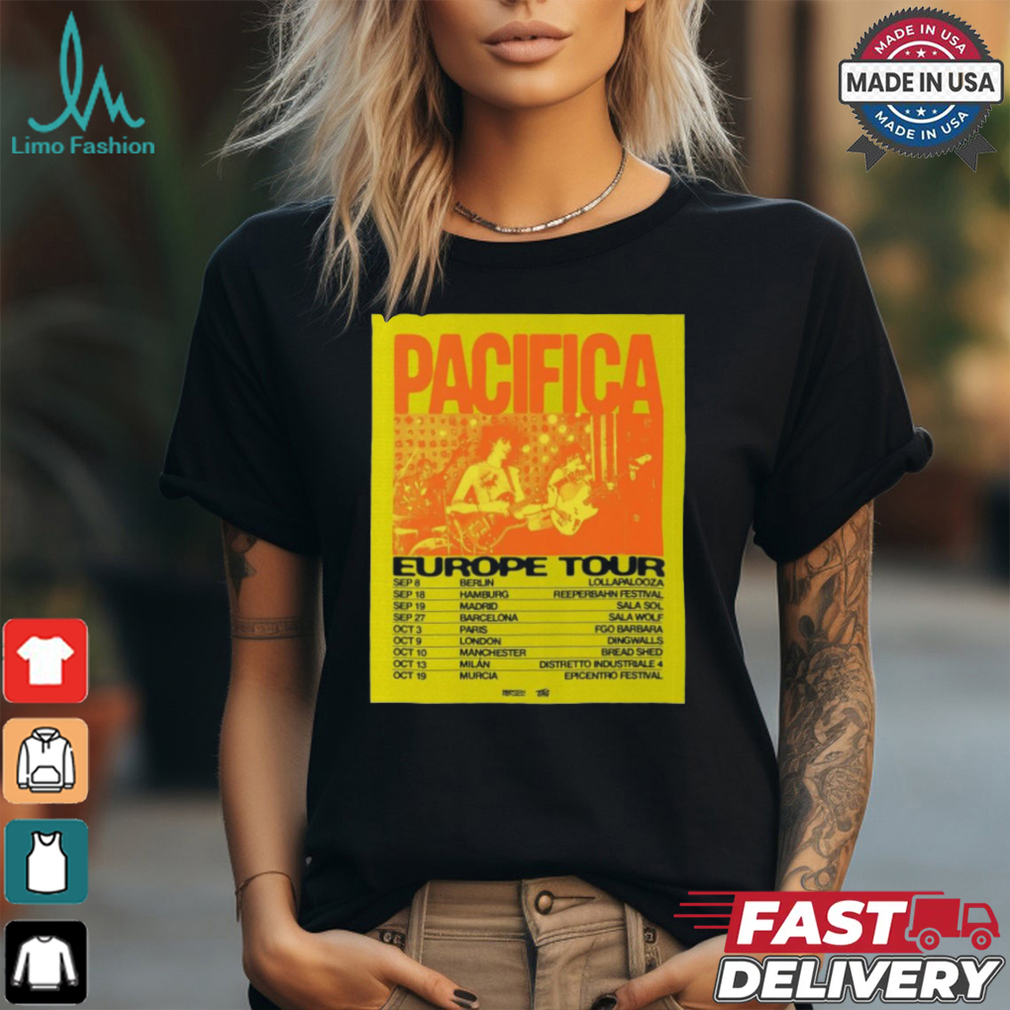 Pacifica Europe Tour 2024 Poster Shirt Pacifica Europe Tour 2024 Poster Shirt