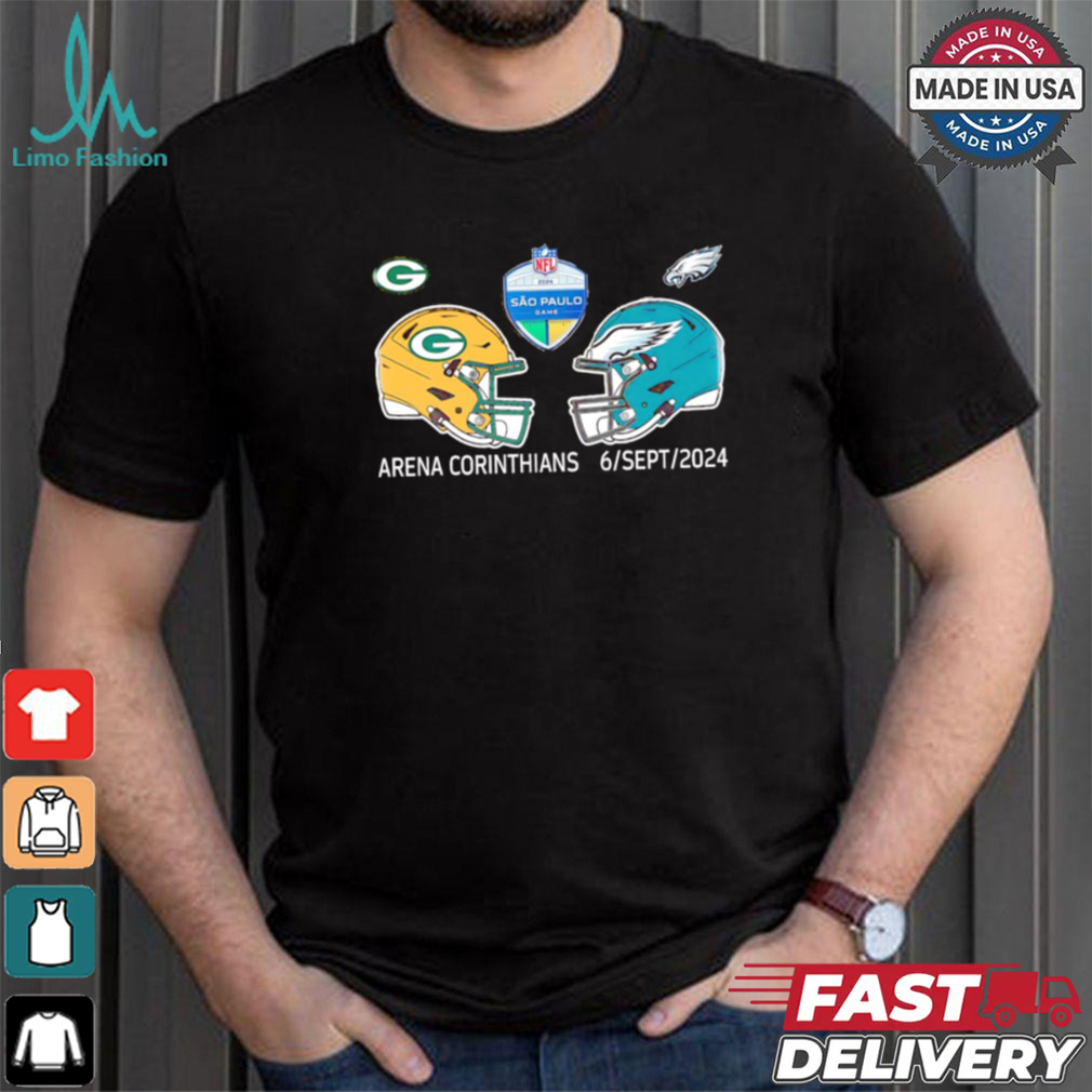 Packers vs Eagles Arena Corinthians NFL 2024 Sao Paulo game shirt Packers vs Eagles Arena Corinthians NFL 2024 Sao Paulo game shirt