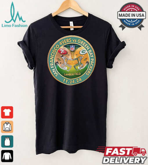 Packers vs. 49ers November 24 2024 Lambeau Field match up shirt