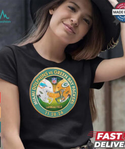 Packers vs. Dolphins November 28 2024 Lambeau Field match up shirt