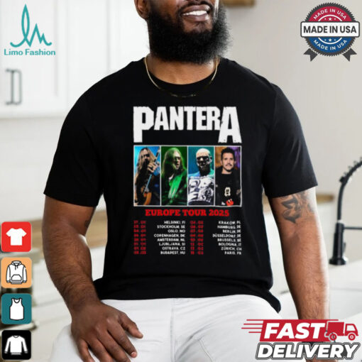 Pantera Europe Tour 2025 shirt