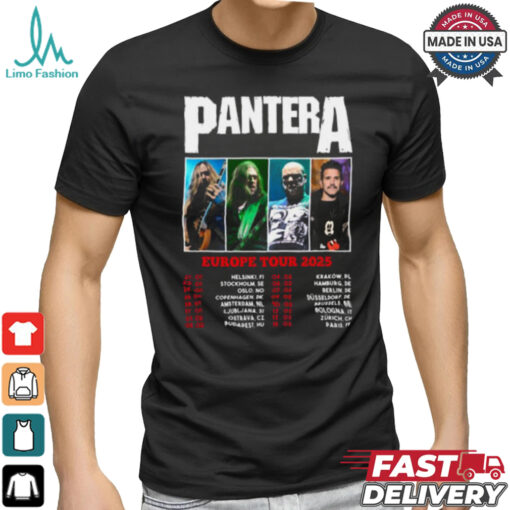 Pantera Europe Tour 2025 shirt