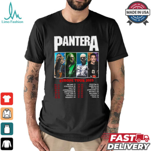 Pantera Europe Tour 2025 shirt