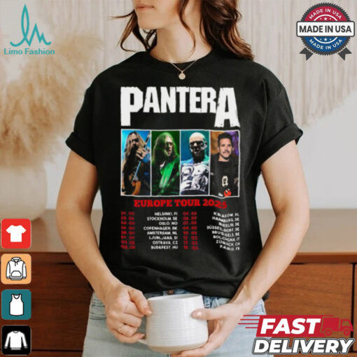 Pantera Europe Tour 2025 shirt