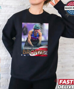 Paralympic Paris 2024 Poster Women’s 800m T54 Susannah Scaroni Bronze Medal t shirt