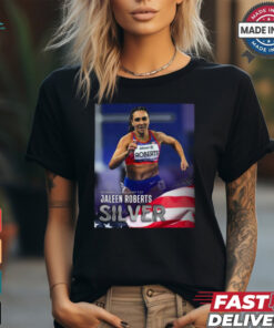 Paralympic Paris 2024 Poster Women’s Long Jump T37 Jaleen Roberts Silver Medal t shirt