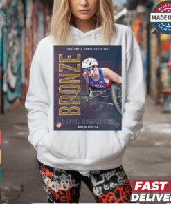 Paris Paralympics 2024 Poster Daniel Romanchuk Men’s 400 Meter T54 Bronze Medal t shirt