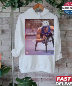 Paris Paralympics 2024 Poster Daniel Romanchuk Two Nights Two Medals Signature t shirt