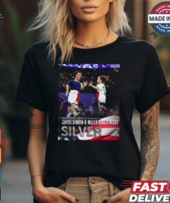 Paris Paralympics 2024 Poster Jayci Simon and Miles Krajewski Silver Medal t shirt