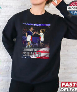Paris Paralympics 2024 Poster Jayci Simon and Miles Krajewski Silver Medal t shirt