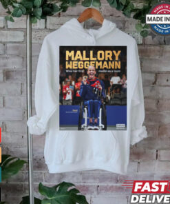 Paris Paralympics 2024 Poster Mallory Weggemann Signature Women’s 200m Im Sm7 Gold Medal t shirt