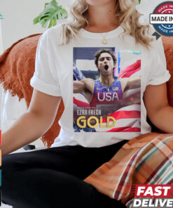Paris Paralympics 2024 Poster Men’s 100M T63 Ezra Frech Gold Medal t shirt