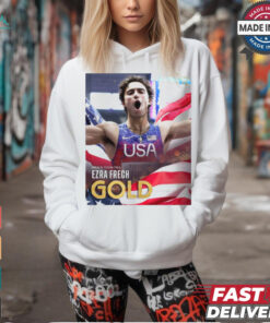 Paris Paralympics 2024 Poster Men’s 100M T63 Ezra Frech Gold Medal t shirt