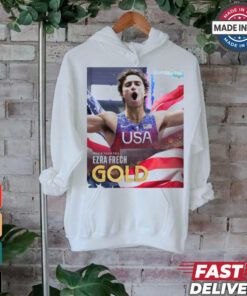 Paris Paralympics 2024 Poster Men’s 100M T63 Ezra Frech Gold Medal t shirt