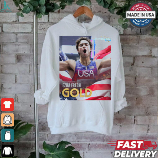 Paris Paralympics 2024 Poster Men’s 100M T63 Ezra Frech Gold Medal t shirt