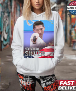 Paris Paralympics 2024 Poster Mixed 25M Pistol SH1 Yan Xiao Gong Silver Medal t shirt