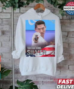 Paris Paralympics 2024 Poster Mixed 25M Pistol SH1 Yan Xiao Gong Silver Medal t shirt