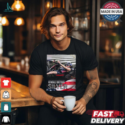 Paris Paralympics 2024 Poster Para Triathlon Kendall Gretsch Silver Medal t shirt