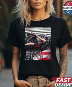 Paris Paralympics 2024 Poster Para Triathlon Kendall Gretsch Silver Medal t shirt