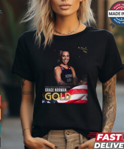 Paris Paralympics 2024 Poster Para Triathlon Women’s PTS5 Grace Norman Gold Medal t shirt
