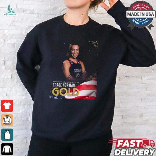 Paris Paralympics 2024 Poster Para Triathlon Women’s PTS5 Grace Norman Gold Medal t shirt