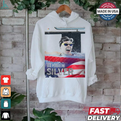 Paris Paralympics 2024 Poster Women’s 400M Freestyle S13 Gia Pergolini Silver Medal t shirt