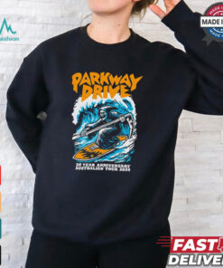 Parkway drive 20 year anniversary tour 2024 surfing reaper shirt