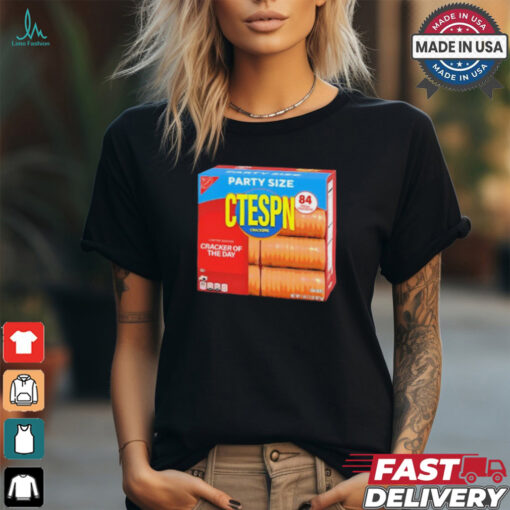 Party Size Ctespn Crackers t shirt
